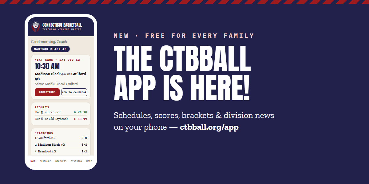 The CTBBALL App Is Here! Free for Every Family